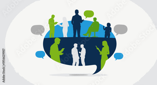 People Communication Teamwork Collaboration Concept.