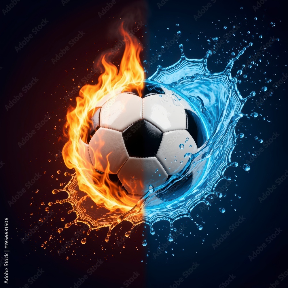 Fototapeta premium balompié, bailes, balón, deporte, agua, fuego, llama, juego, gol, ilustración, certamen, esfera, caliente, negro, vector, equipo, ardiente, designio, calefaccion, quemados, objeto, símbolo, aceleracio