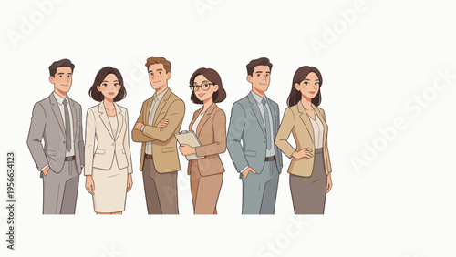 Business professionals in suits