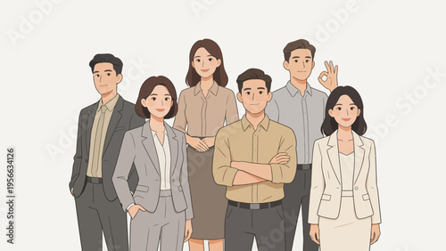 Business team group illustration