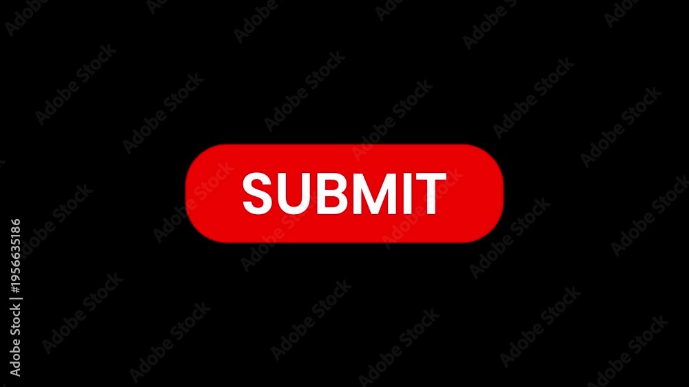 Minimalist submit button animation 4k, mouse cursor arrow clicking a ...