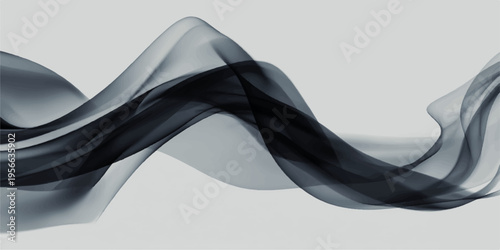 abstract flowing smoky pattern of dark gray, artistic interpretation of movement and form. it shows fluidity and depth.