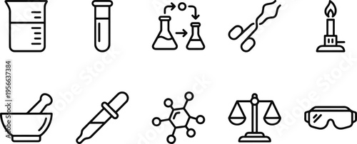 Chemistry lab equipment and tools