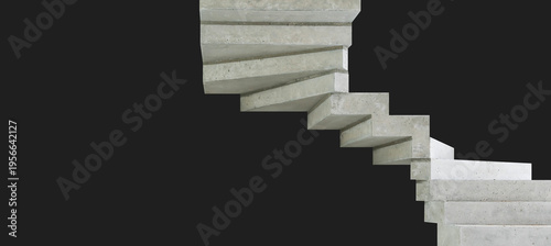 A spiral staircase to the second floor in a building under construction