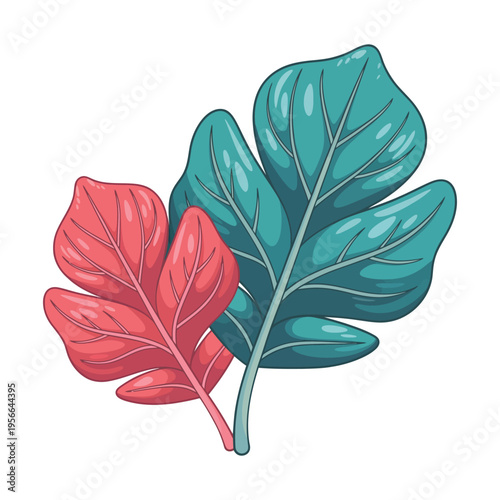 Abstract floral leaf vector illustration with seamless vintage pattern design in soft pink tones