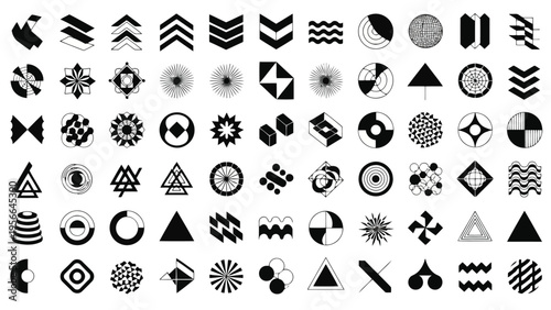 Diverse collection of ancient and modern symbols from various cultures and alphabets Vector