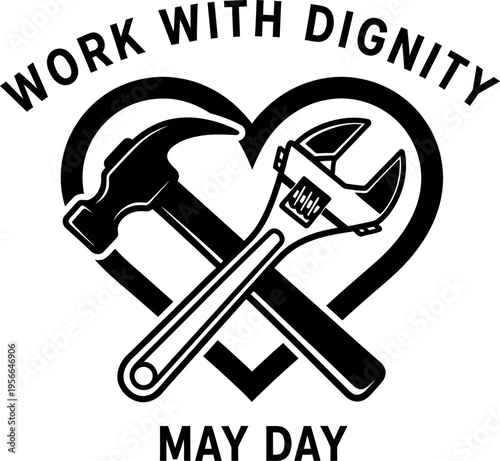 Work with dignity may day labor rights logo
