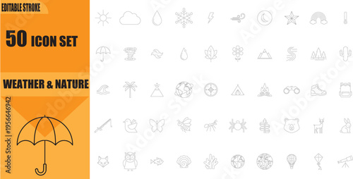 Umbrella Icon Weather Symbol.