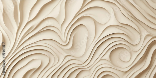 Abstract Wooden Wave Pattern Design