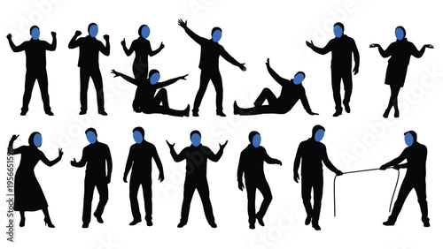 Diverse group of people celebrating with joyful and unified expressions Vector