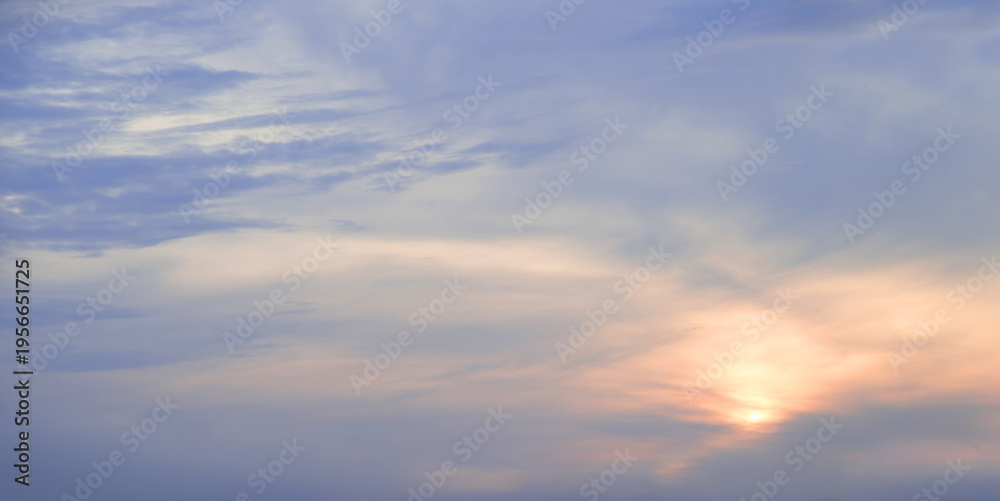Fototapeta premium Bright clouds in the evening sky