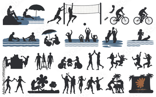 Ancient egyptian hieroglyphic carvings depicting various human and animal figures