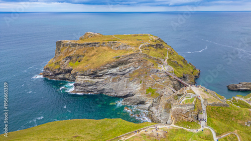 Bild auf Leinwand Summer day at Tintagel castle in England
