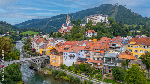 Photos Riverside of Mura at Murau in Austria