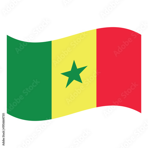 Senegal national flag vecto...