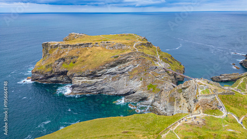Фотография Summer day at Tintagel castle in England