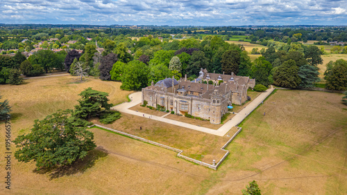 Obraz na płótnie Panorama view of Lacock abbey in England