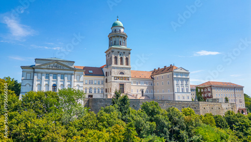 Bild auf Leinwand Summer day at Pannonhalma abbey in Hungary