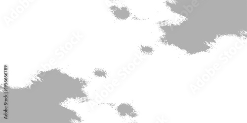 Abstract black and white symmetrical inkblot on white background rorschach test style psychological paint splash art