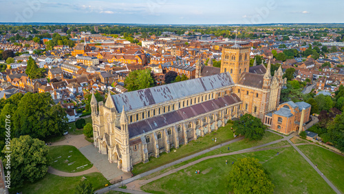 Schilderij op canvas View of the St Albans Cathedral in England