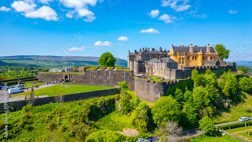 Фотография Panorama view of Stirling castle in Scotland