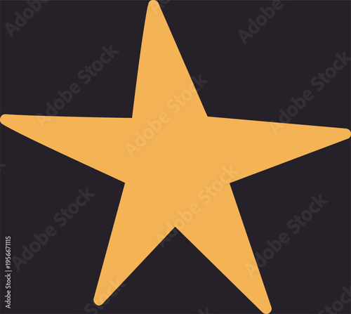 Star Five Points Centered Backdrop