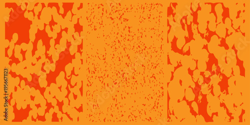 Orange grunge texture background with distressed paint effect, abstract weathered wall surface for creative design