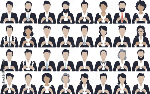 Diverse group of cartoon characters engaging in various activities and expressions