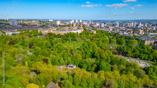 Kelvingrove park in Glasgow Scotland