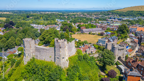 Lewes castle during a sunny day im England