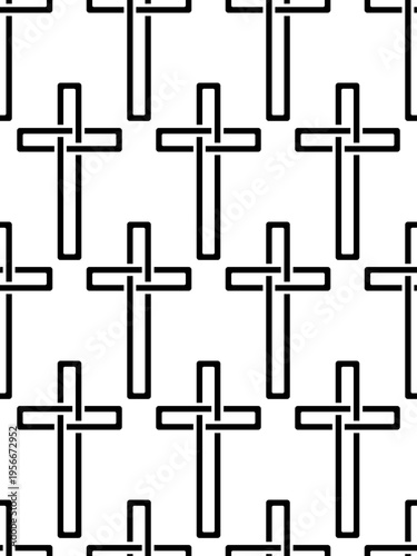 Christian cross pattern