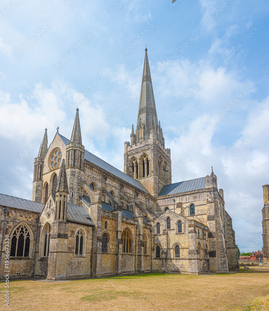 Fototapeta premium View of Chichester cathedral in England