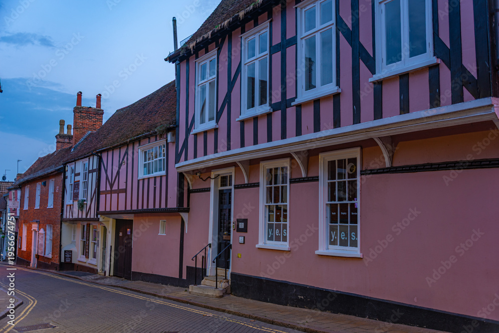 Fototapeta premium Colourful house at Colchester in England