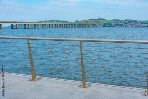 Fotografie Tay road bridge over Tay river in Dundee, Scotland