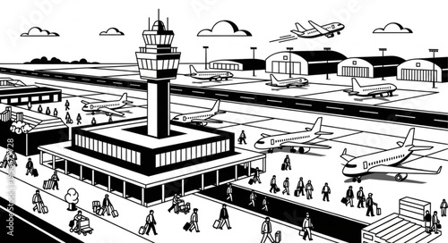 Airport Terminal Building Structure.