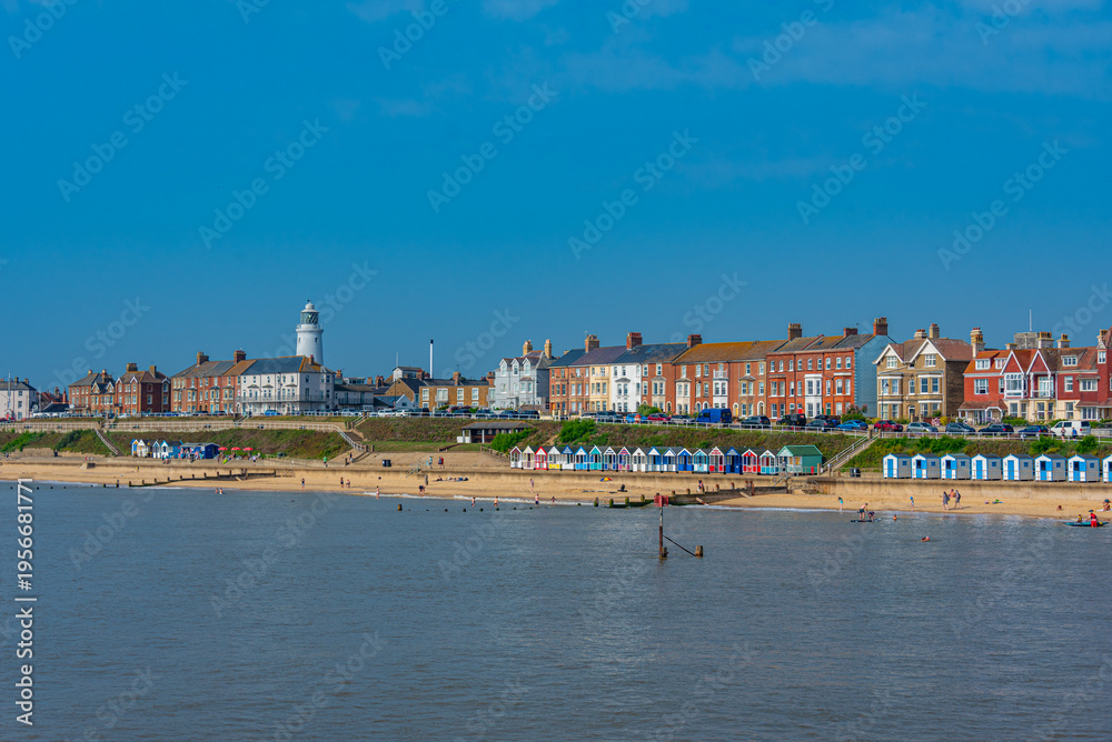 Obraz premium Skyline of Southwold during a sunny day in England