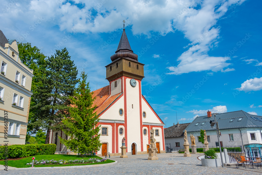 Obraz premium Saint Wenceslas church at Svetla nad Sazavou, Czech republic