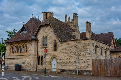 Historical street in Gloucester in England