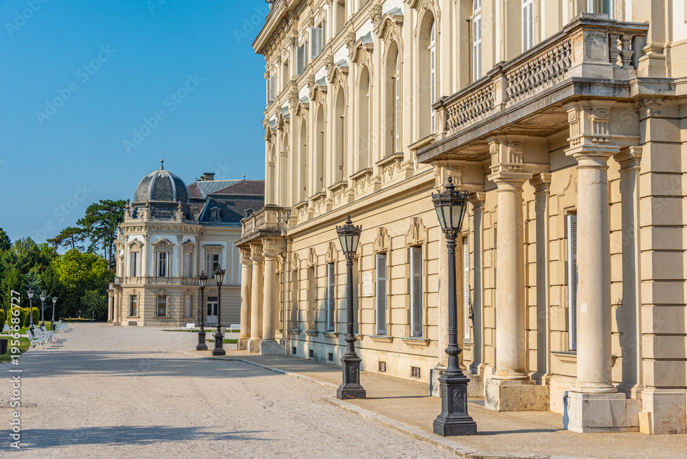 Obraz premium Festetics Palace at Keszthely in Hungary during a sunny day
