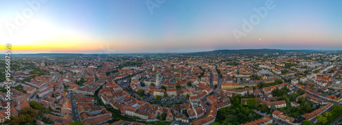 Fényképezés Sunrise view of the old town of Sopron, Hungary