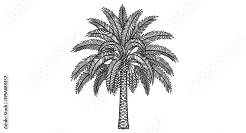 Detailed Drawing of a Palm.