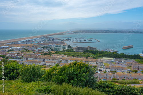 Foto Panorama view of Portland in England