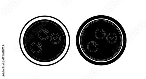 Vector illustration of dental implant icon