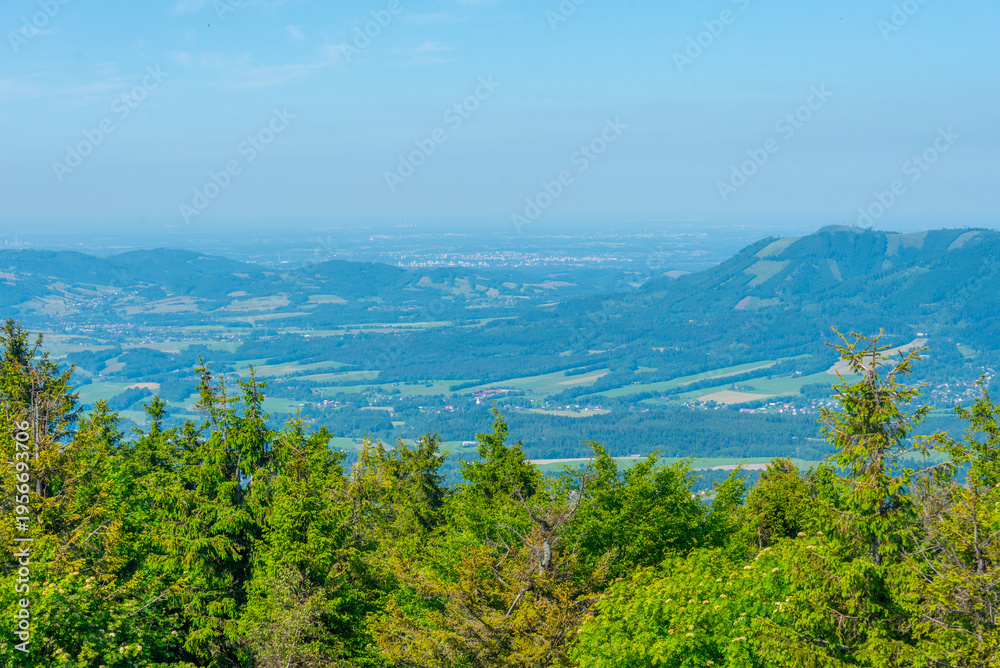 Fototapeta premium Natural landscape of Beskydy mountains in Czech republic