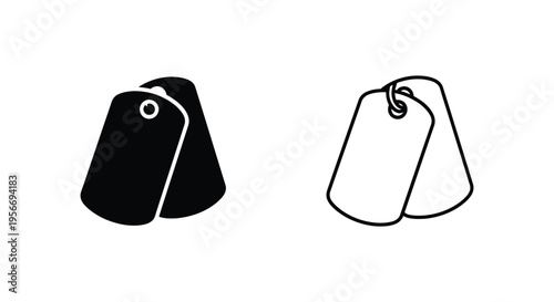 Set of 2 price tag icons vector