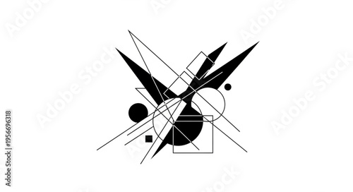 Geometric shapes abstract design.