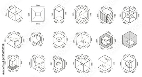 Geometric shapes and diagrams.