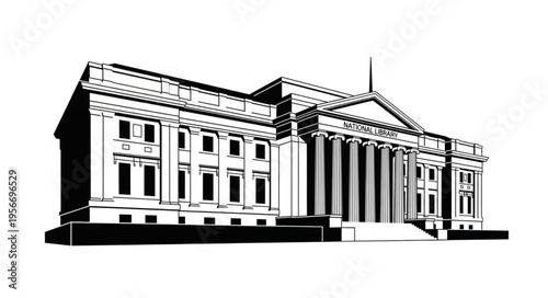 Government Building with Columns.