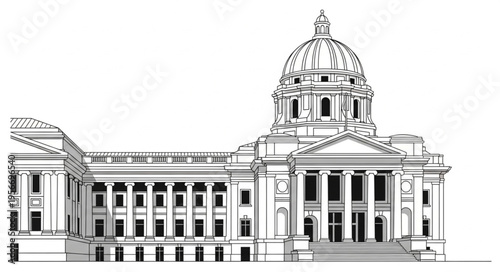 Government Building Architecture Design.