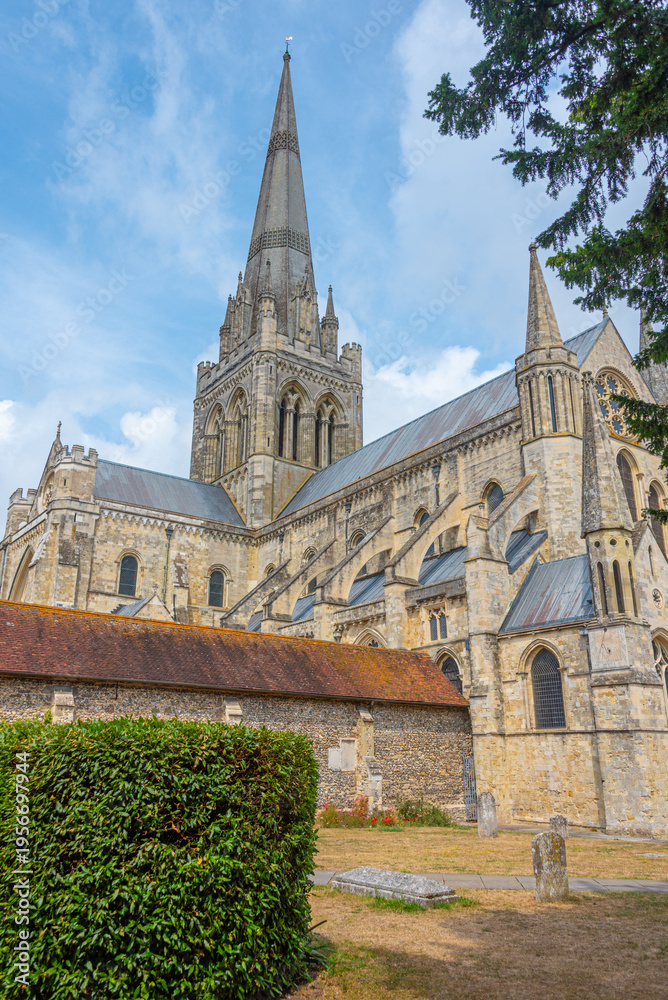 Obraz premium View of Chichester cathedral in England